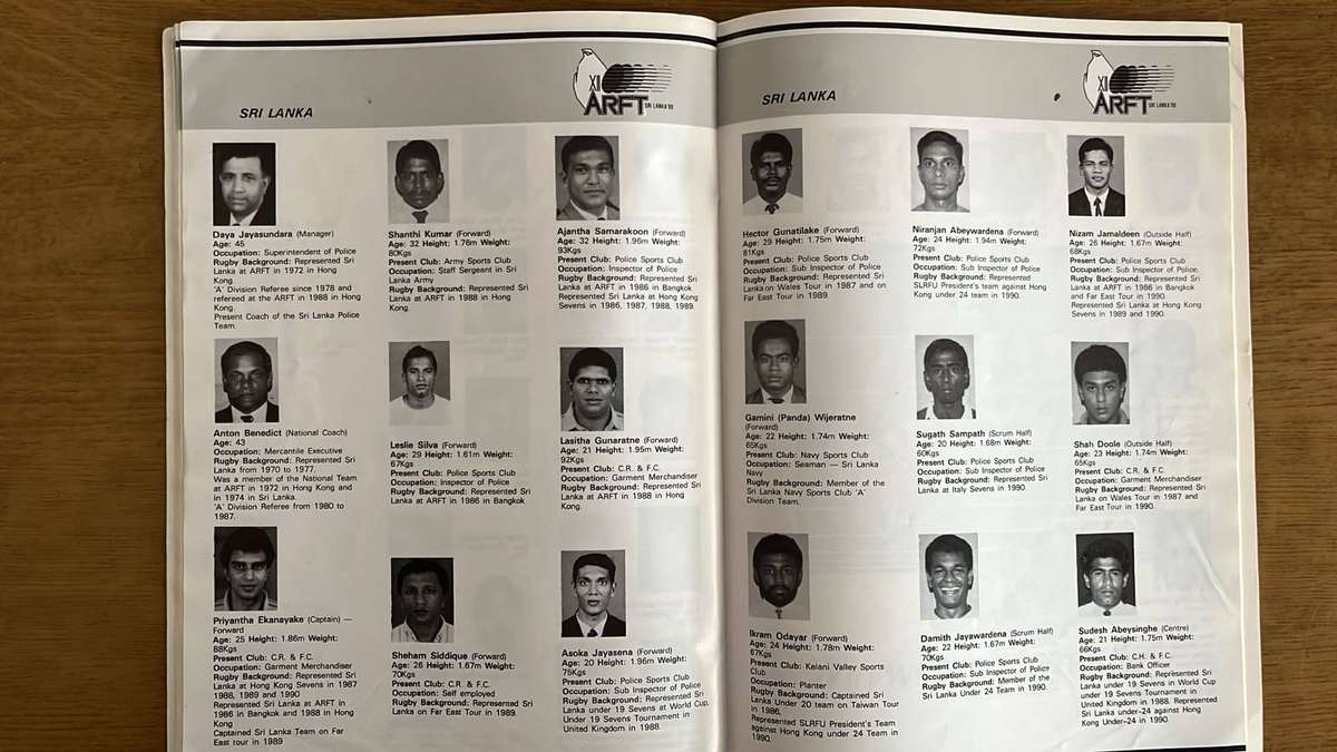 An Unusual Item...1990 12th Asian Rugby Football Tournament Brochure, details below