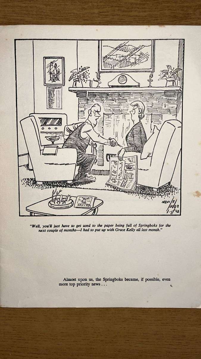 1956 Lodge Laughs at The Springbok Tour, details below
