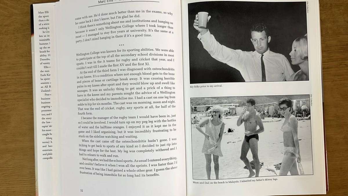Marc Ellis - Crossing the Line, Autobiography, Inscribed & Signed, details below