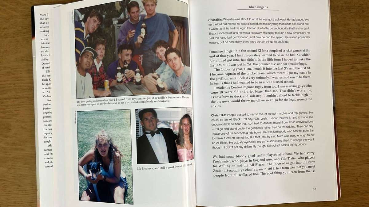 Marc Ellis - Crossing the Line, Autobiography, Inscribed & Signed, details below