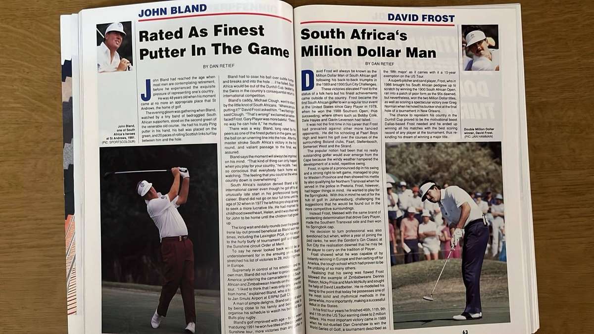 1991 South Africa's Sporting World Beaters, Magazine, Signatures, details below