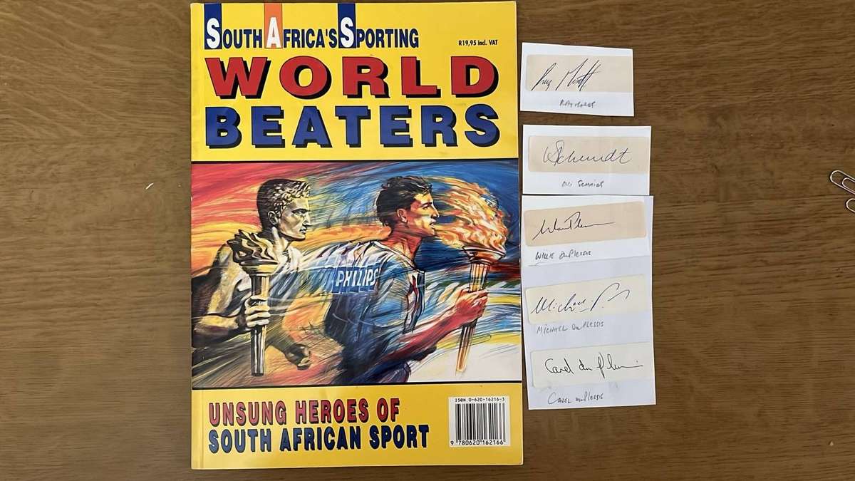 1991 South Africa's Sporting World Beaters, Magazine, Signatures, details below