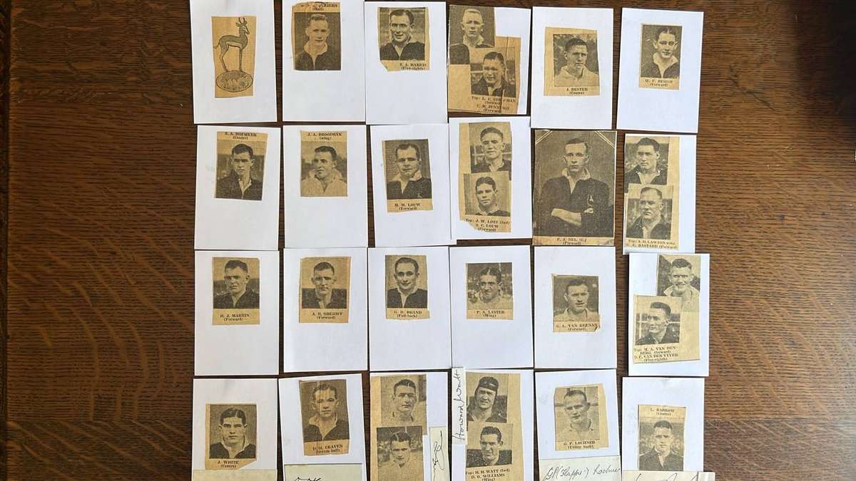 1937Springbok Squad for Australasian Tour Signed Pen Pictures, details below