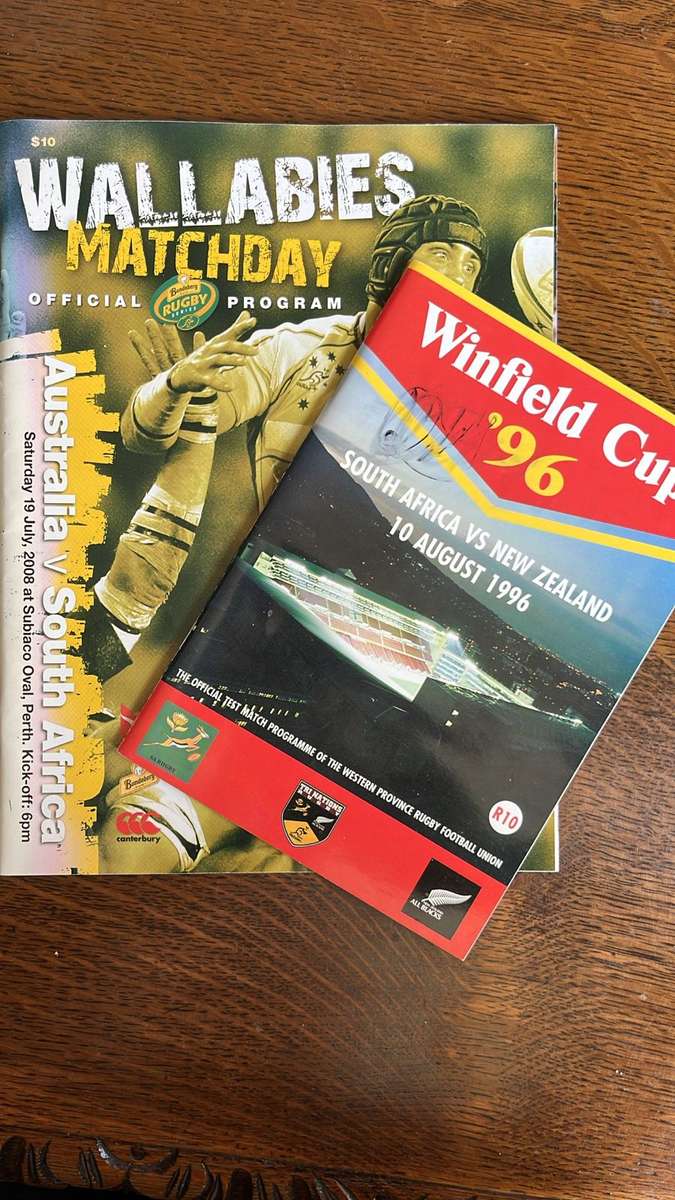 Double Feature...Two Springbok Programmes, One Price, details below