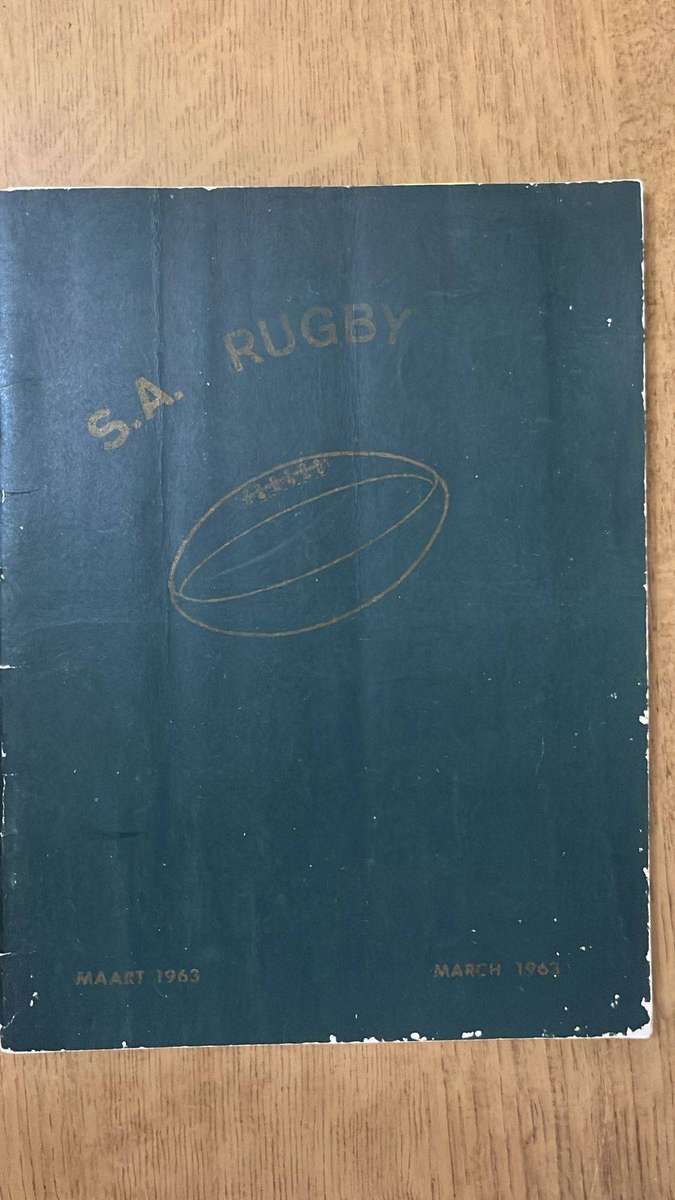 1963 South African Rugby Board  - Rugby Journal 1st Edition, details below