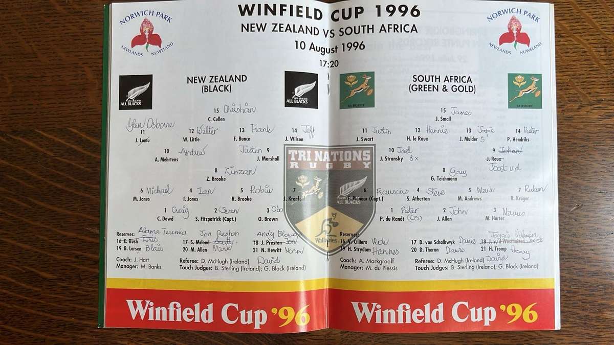 Double Feature...Two Springbok Programmes, One Price, details below