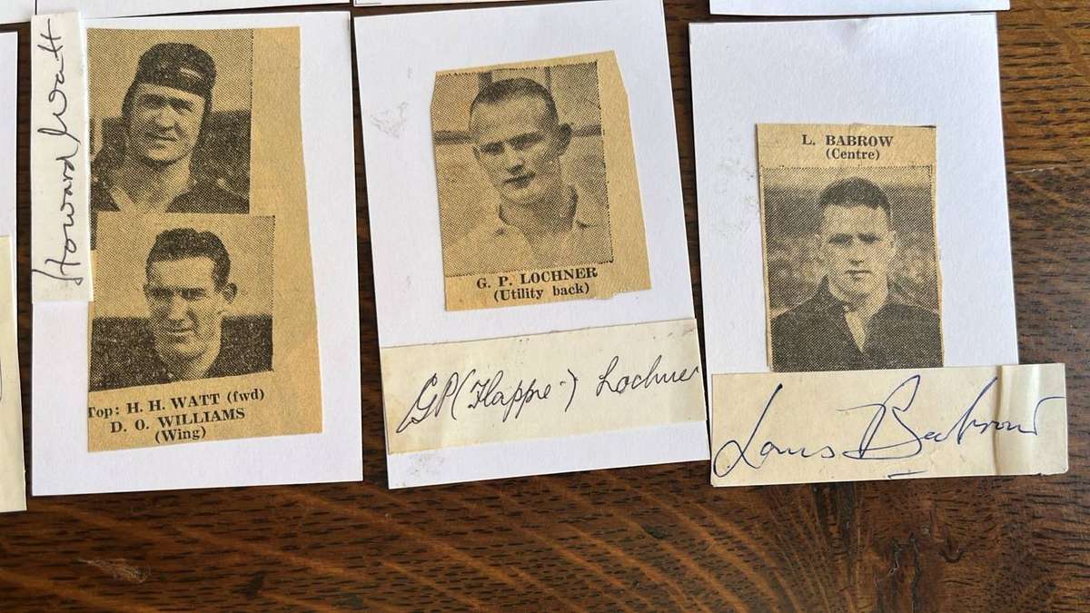 1937Springbok Squad for Australasian Tour Signed Pen Pictures, details below