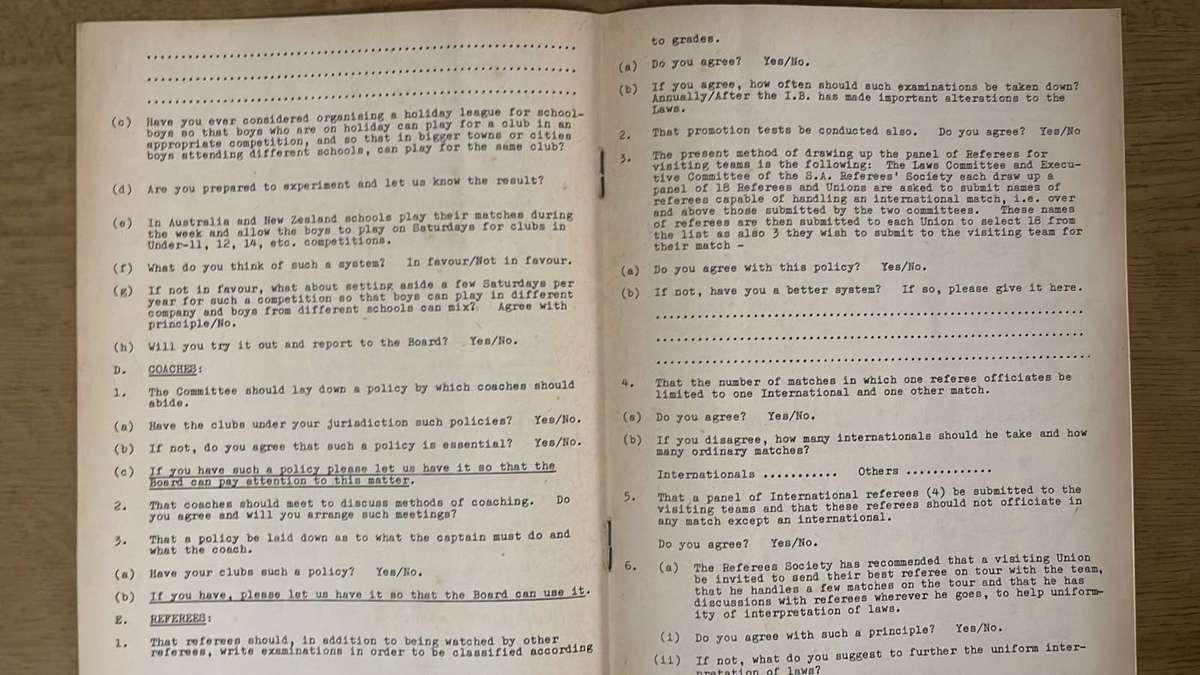1963 South African Rugby Board  - Rugby Journal 1st Edition, details below