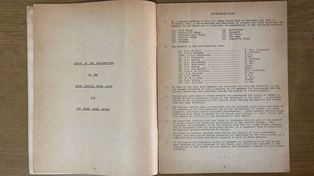 1963 South African Rugby Board  - Rugby Journal 1st Edition, details below