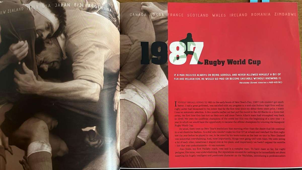 2003 Story of the Rugby World Cup by Nick Farr-Jones, details below