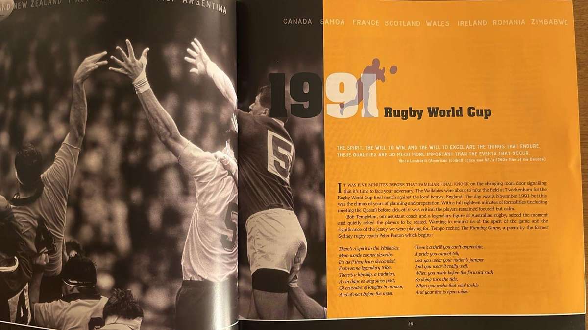 2003 Story of the Rugby World Cup by Nick Farr-Jones, details below