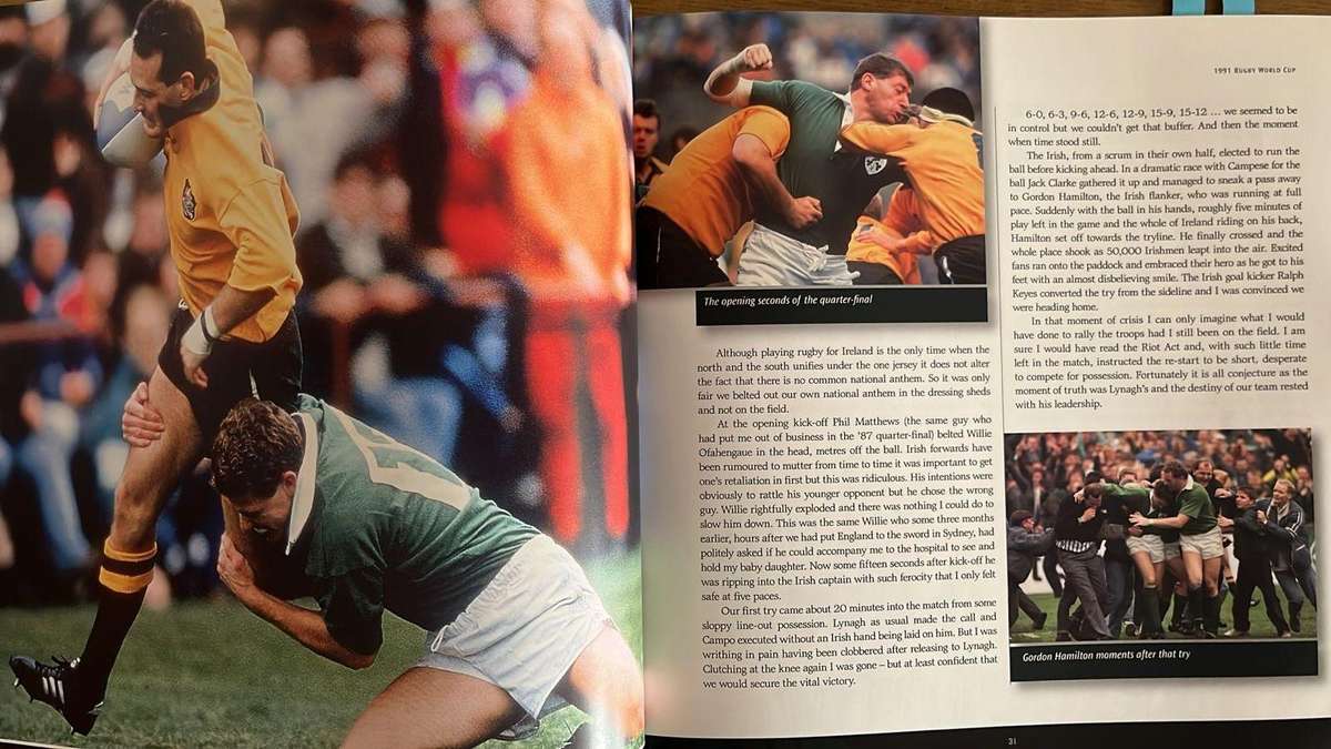 2003 Story of the Rugby World Cup by Nick Farr-Jones, details below
