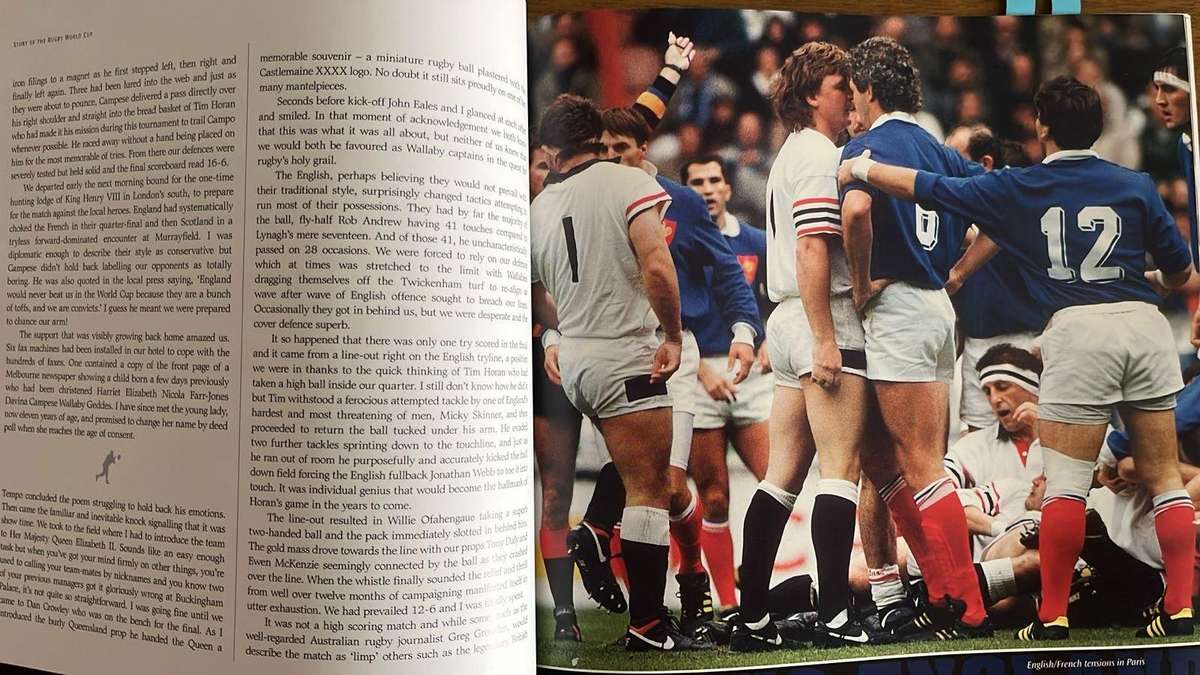 2003 Story of the Rugby World Cup by Nick Farr-Jones, details below