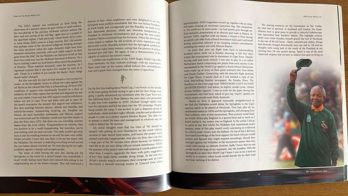 2003 Story of the Rugby World Cup by Nick Farr-Jones, details below