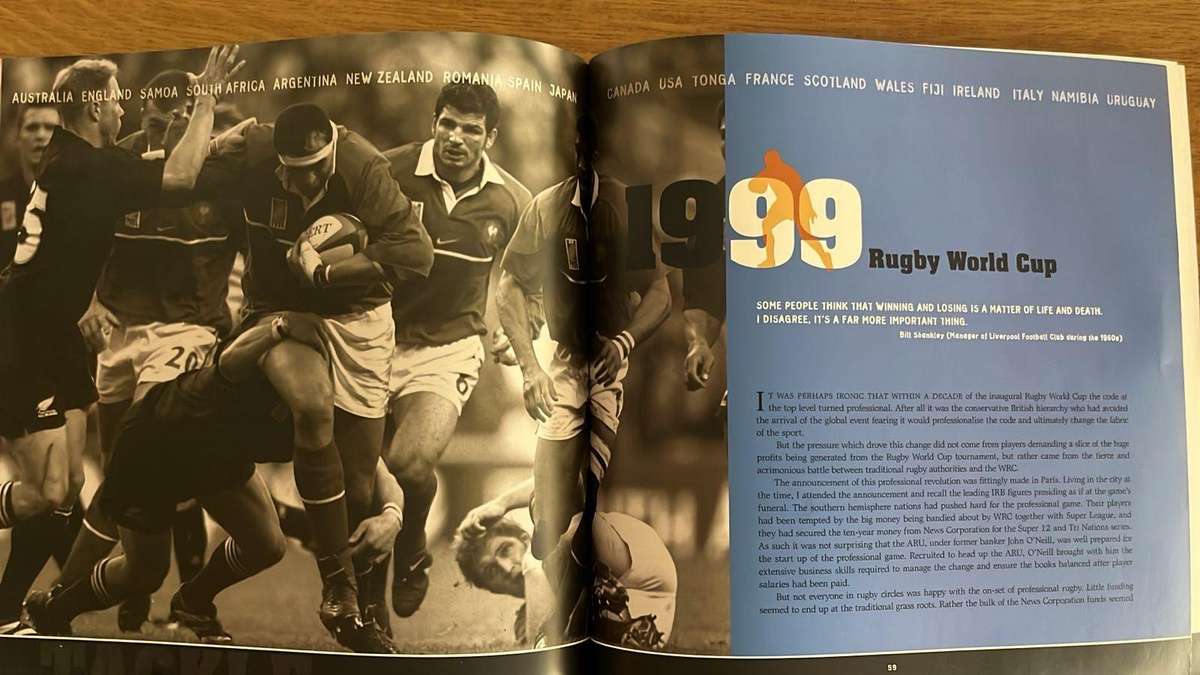 2003 Story of the Rugby World Cup by Nick Farr-Jones, details below