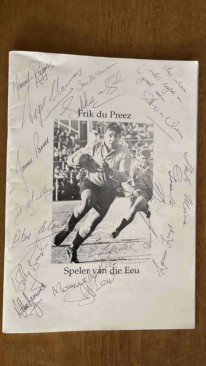 The Greatest Player of the 20th Century - Frik du Preez, Multiple Signatures, details below