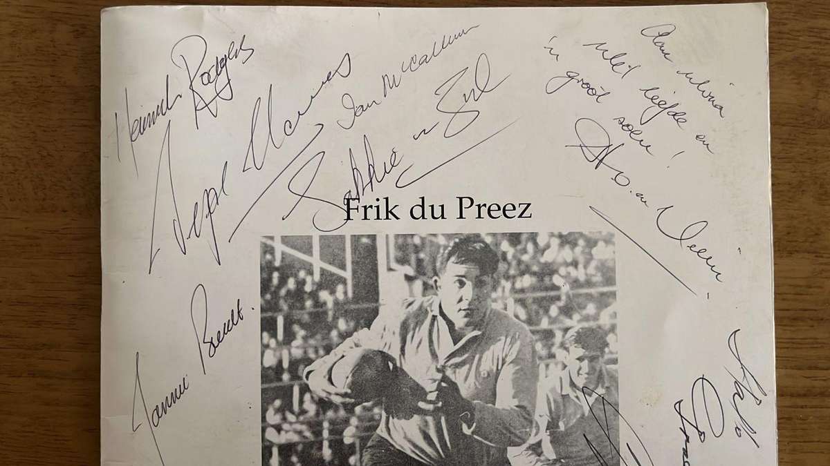 The Greatest Player of the 20th Century - Frik du Preez, Multiple Signatures, details below