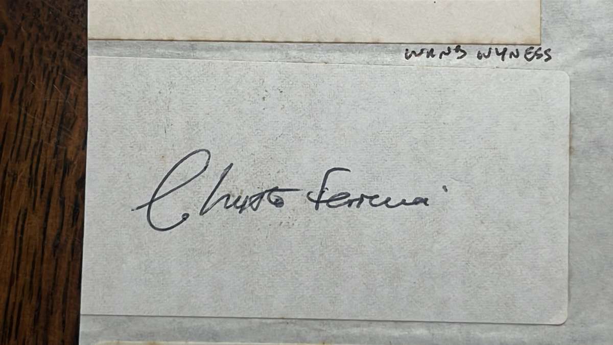 Original Signatures of 13 Springboks, details below