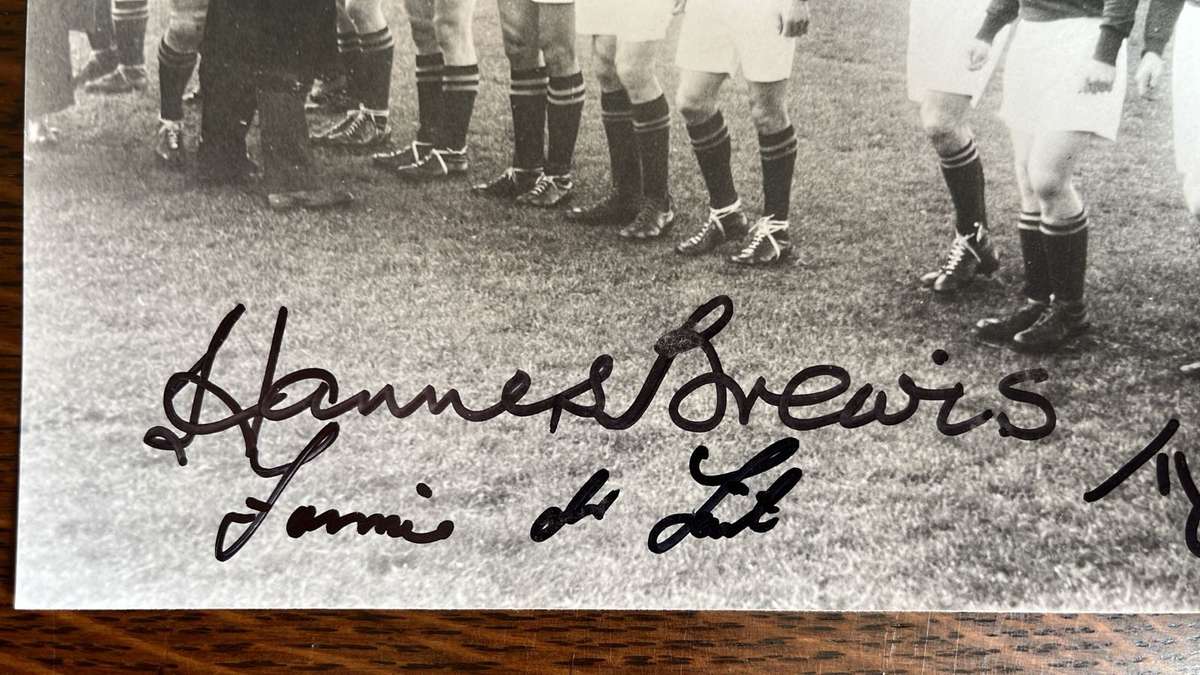 1951 Original Signed Photo - Springboks Being Introduced... , details below
