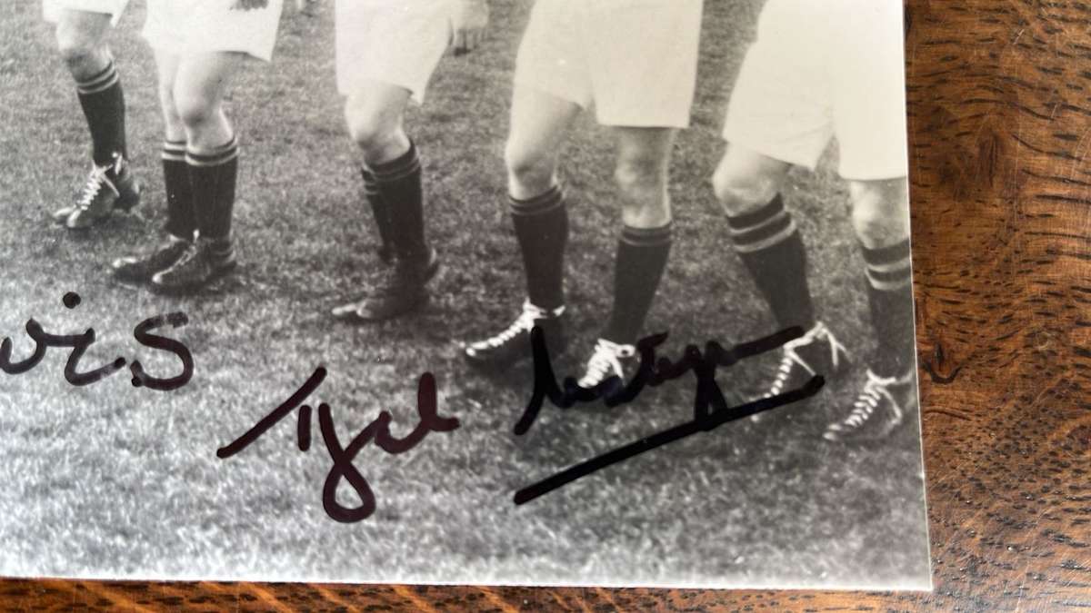 1951 Original Signed Photo - Springboks Being Introduced... , details below