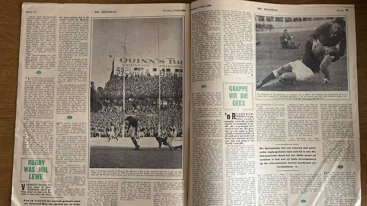 1964 Koning Rugby Heers 75 Jaar Bydra, besonderhede hieronder