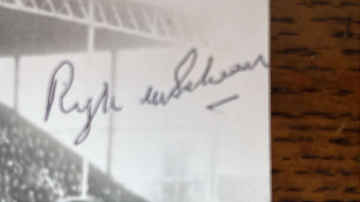 1951 Original Signed Photo - Springboks Being Introduced... , details below