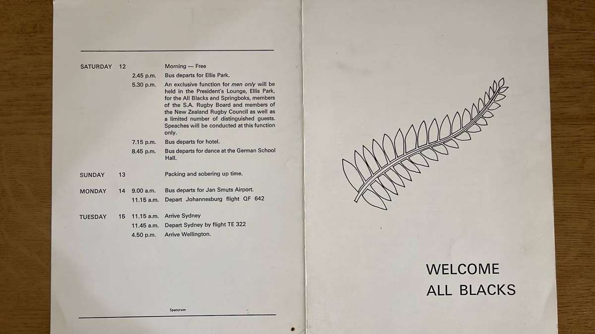 1970 The All Blacks in South Africa Pack, 4 Items, details below