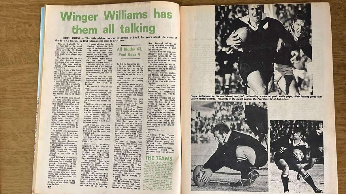 1970 The All Blacks in South Africa Pack, 4 Items, details below