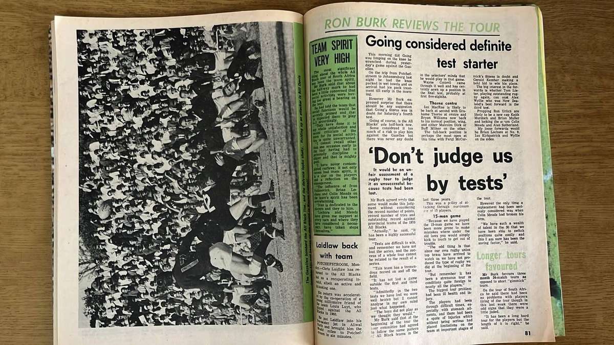 1970 The All Blacks in South Africa Pack, 4 Items, details below