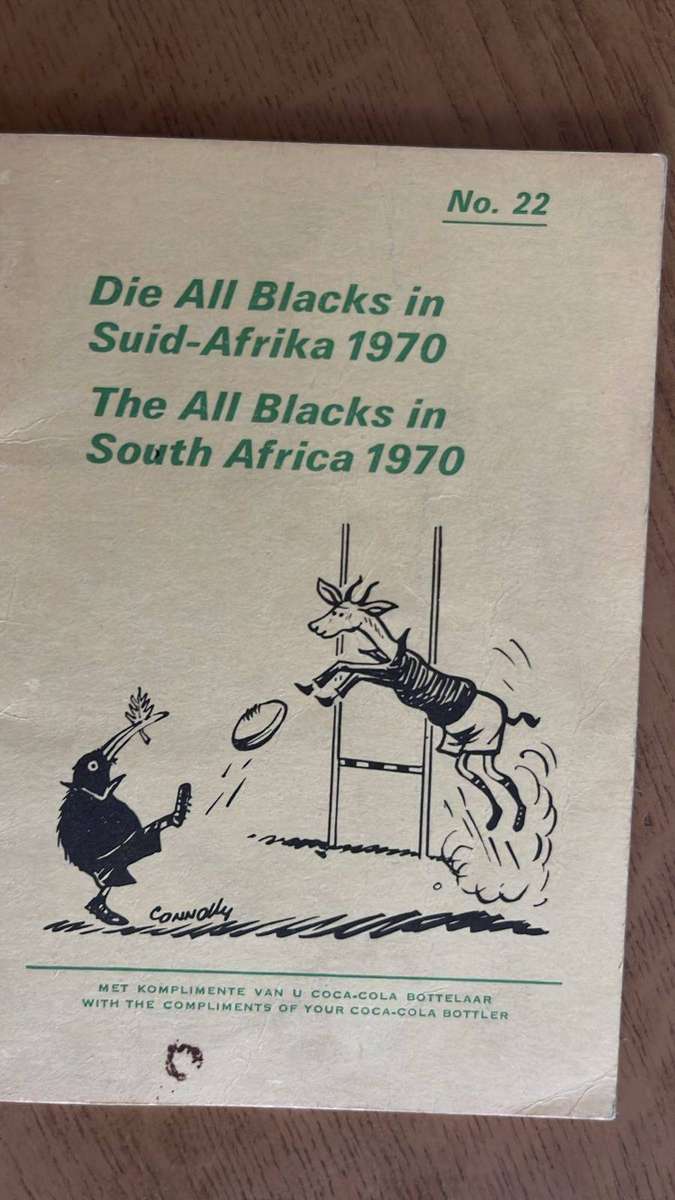 1970 Coca Cola Series No.22 - All Blacks in South Africa, details below