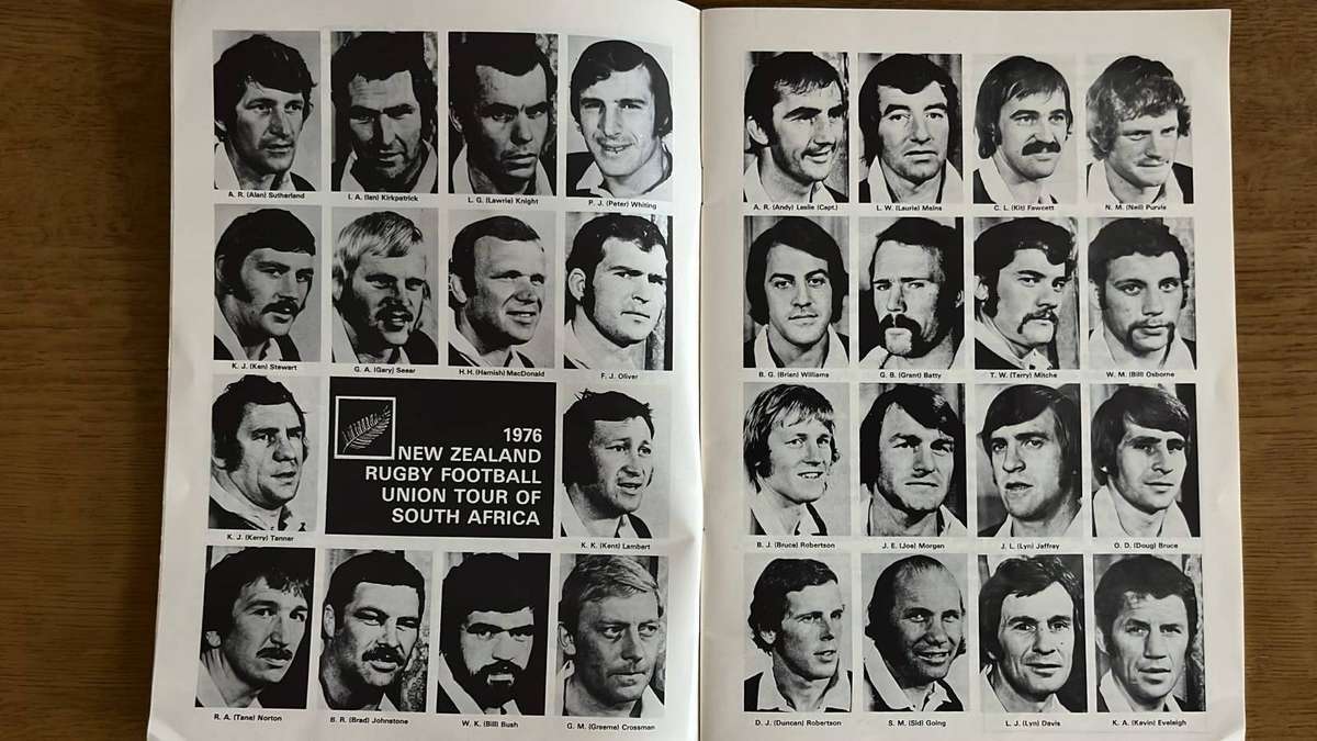 1976 Quagga-Barbarians vs Akll Blacks Signed Programme, details below