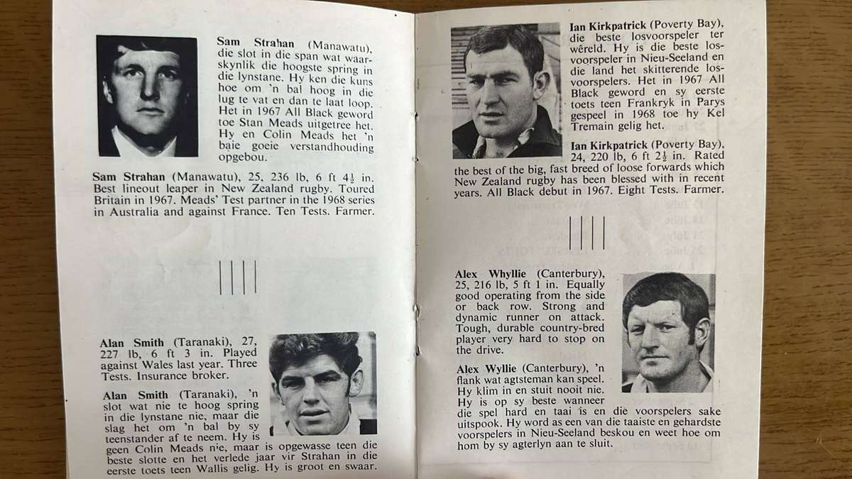 1970 Coca Cola Series No.22 - All Blacks in South Africa, details below