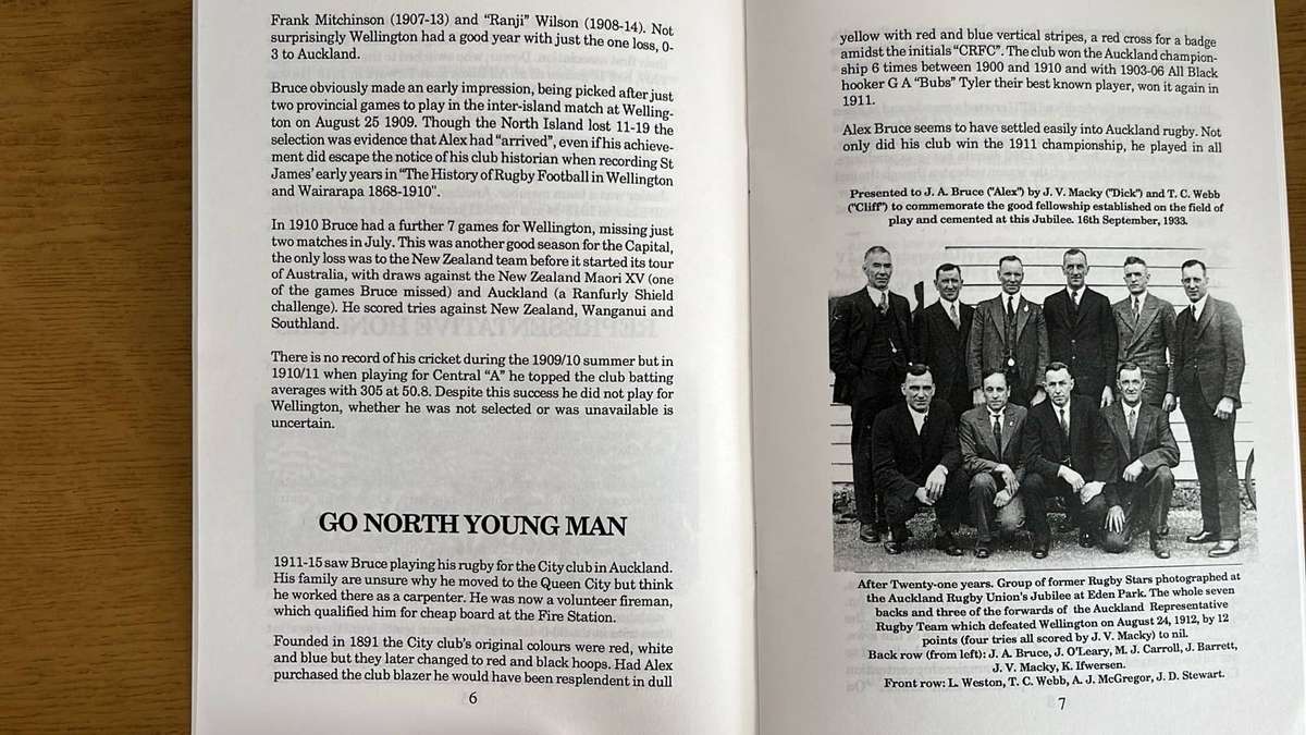 Alex the Bruce by Bob Luxford (All Blacks No.8), details below