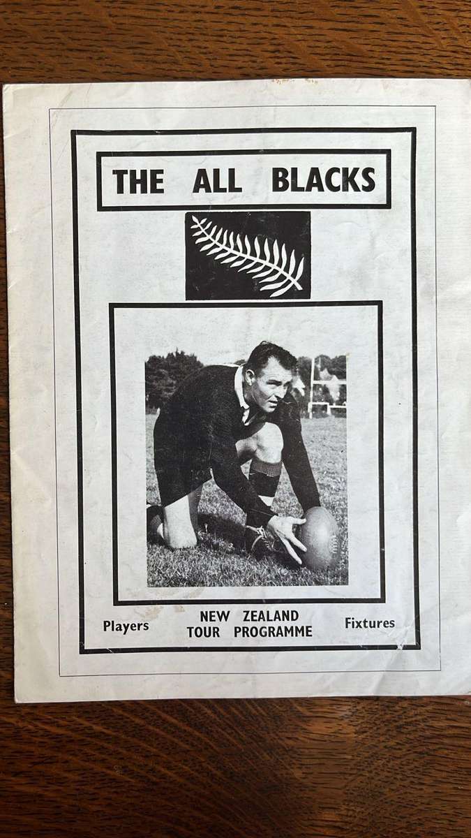 1972 The All Blacks vs Cardiff Programme, details below