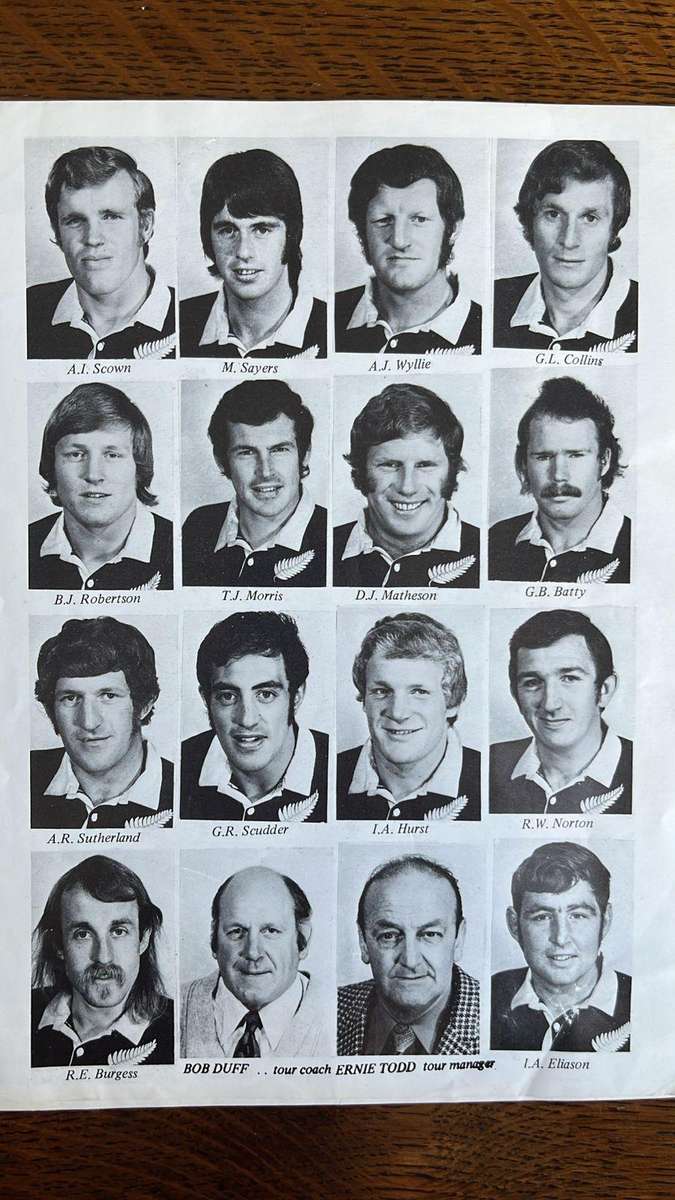 1972 The All Blacks vs Cardiff Programme, details below