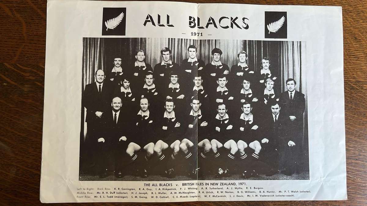 1972 The All Blacks vs Cardiff Programme, details below