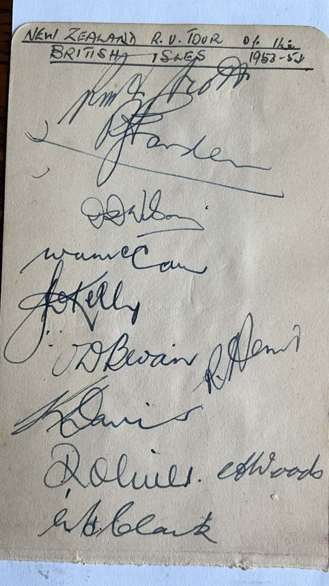 All Blacks 1940/50's Original Signatures, details below