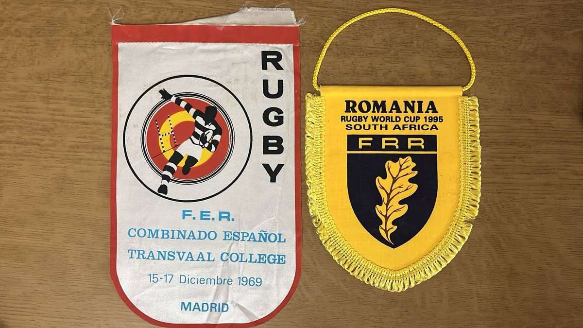 Rugby Pennants x 2, details below