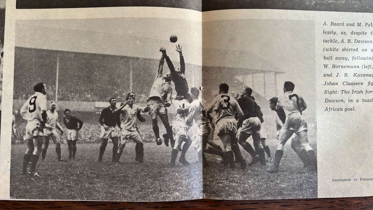 1961 The Springboks in Britain Supplement, details below