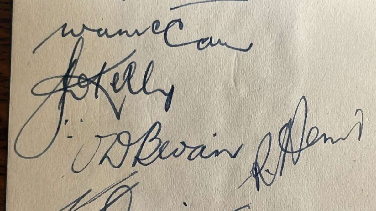 All Blacks 1940/50's Original Signatures, details below