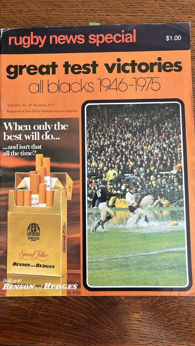 1946 - 1975 All Blacks - Great Test Victories Magazine, details below