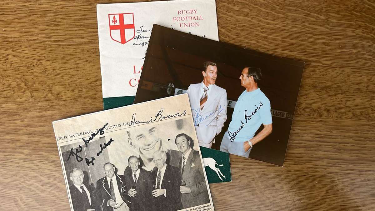 From Hannes Brewis Private Collection - 3 Items, with Original Signatures, details below