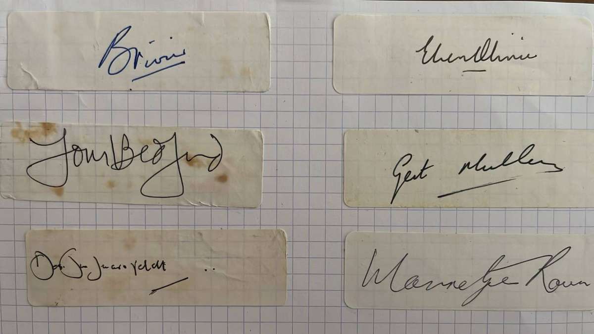 Original Signatures x 18, details below