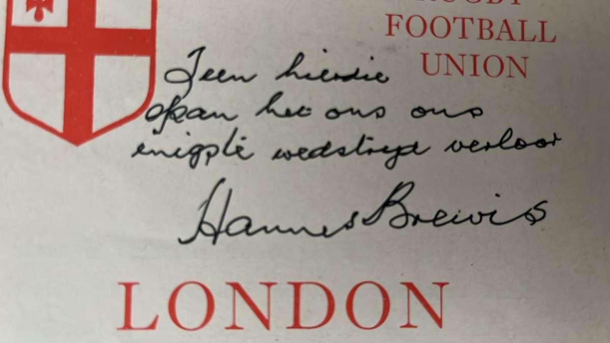 From Hannes Brewis Private Collection - 3 Items, with Original Signatures, details below