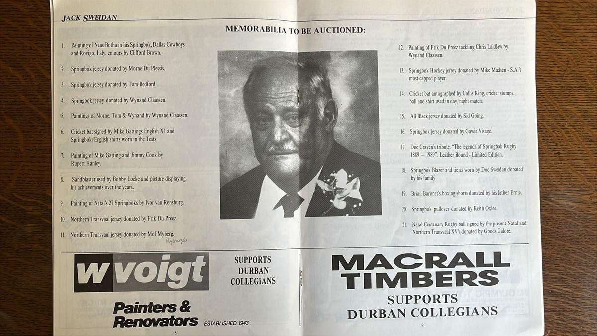 Dr Jack Sweidan Tribute, Signed, details below