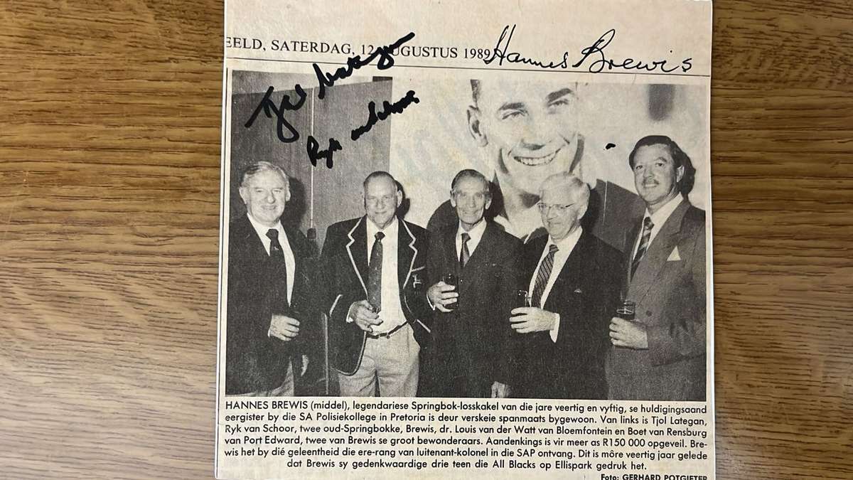 From Hannes Brewis Private Collection - 3 Items, with Original Signatures, details below