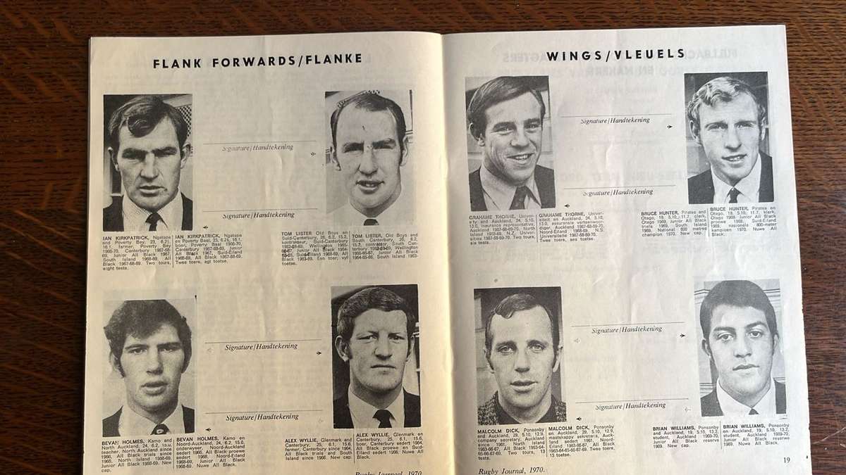 1970 All Blacks in South Africa Journal, details below