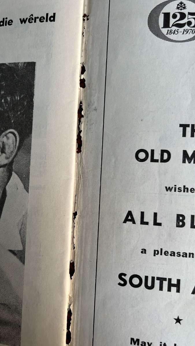 1970 All Blacks in South Africa Journal, details below