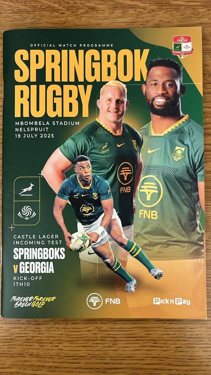 Springbok Programmes x 3, details below
