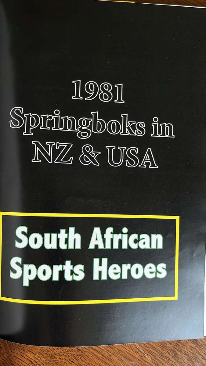 1981 Springboks in New Zealand & USA by Claassen & Oosthuizen, Numbered & Signed, details below